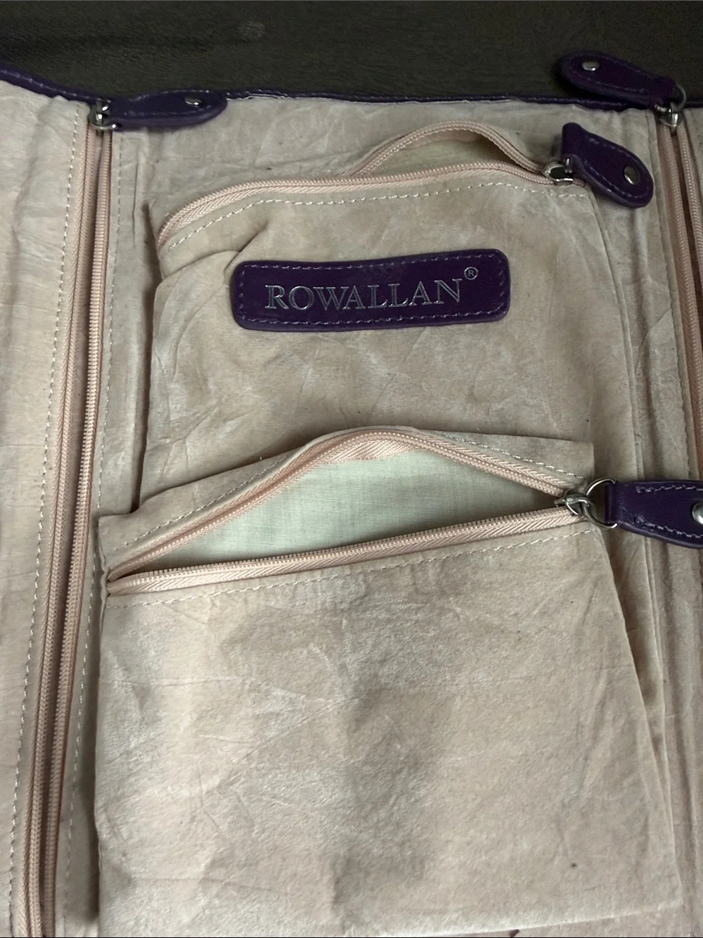 Purple Leather jewelry Clutch